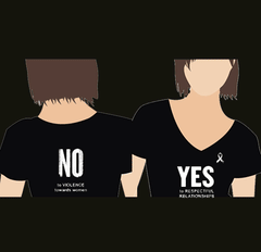 Women's t-shirt - Yes to Respectful Relationships